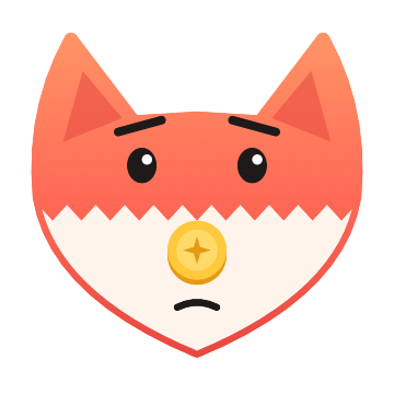 The Spendfox fox looking worried
